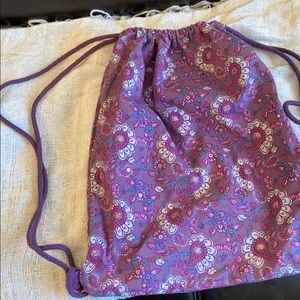 Cotton Fabric Backpack w Bling